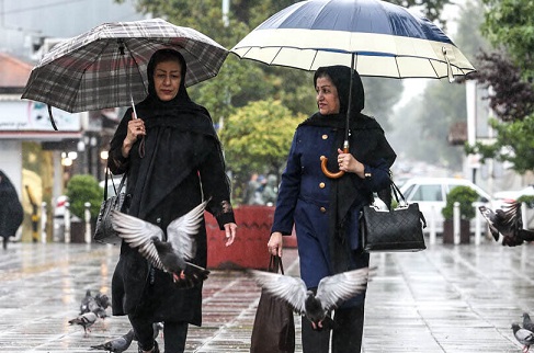 رگبار باران و رعد و برق در ۱۴ استان