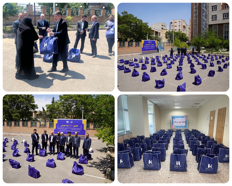 کارکنان بانک صادرات آذربایجان‌شرقی ۳ میلیارد ریال بسته معیشتی اهدا کردند
