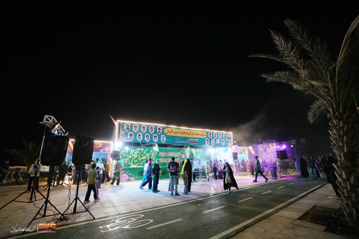  موکب شهدای فولاد کاوه جنوب کیش در بندرعباس برپا شد 