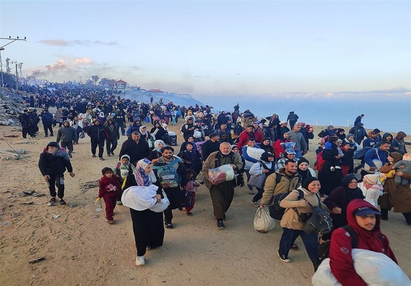  آغاز بازگشت آوارگان فلسطینی به شمال نوار غزه 