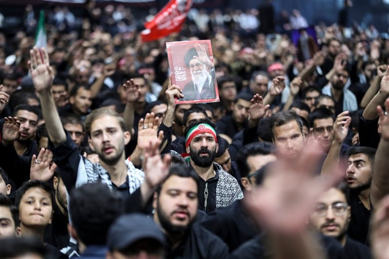 مراسم عزاداری اربعینِ هیأت های دانشجویی در جوار محل شهادت رهبر انقلاب