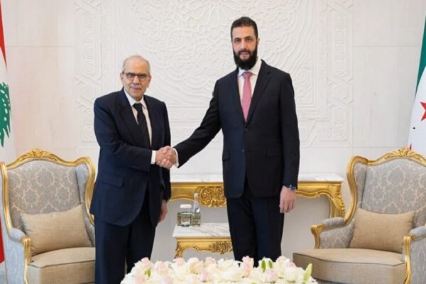 رایزنی نخست وزیر لبنان با الجولانی در دمشق