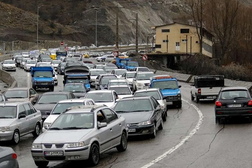 ترافیک سنگین در محورهای شمالی و ورودی‌های تهران