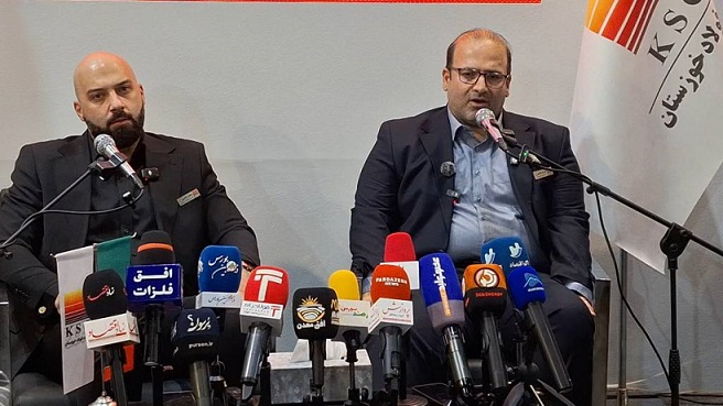 نشست خبری مدیرعامل فولاد خوزستان در سمپوزیوم فولاد ایران