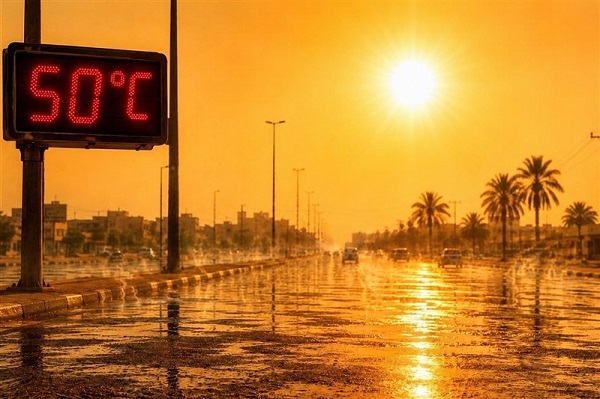 تداوم گرمای شدید در نوار غربی و جنوب غرب؛نجف و کربلا در آستانه 50درجه