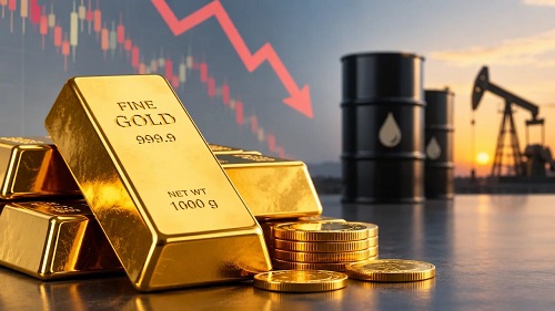 کاهش بهای نفت به پایین‌ترین سطح ۲ هفته اخیر؛ طلای جهانی نیز افت کرد