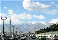 کیفیت هوای تهران با شاخص 61 در وضعیت قابل‌قبول