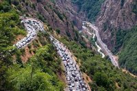 جاده چالوس یکطرفه شد؛ ترافیک سنگین راه‌ها