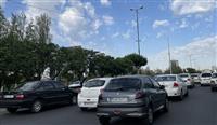 ترافیک سنگین در محورهای ورودی تهران/ بارش باران در برخی از جاده‌های شمالی کشور