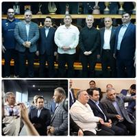 رئیس کمیسیون اقتصادی مجلس و مدیرعامل بانک صادرات ایران در اردوی ملی‌پوشان وزنه‌برداری/ اهدای نشان ویژه فدراسیون وزنه‌برداری به محسن سیفی به پاس حمایت از قهرمانان کشور