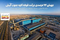 جهش ۹۴ درصدی درآمدهای فولاد کاوه جنوب کیش در آستانه مجمع
